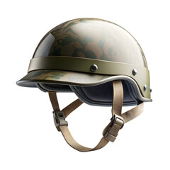 Fototapeta premium Military helmet 3d rendering isolated on transparent background