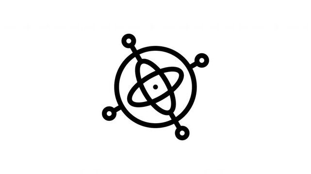 gyroscope minimalist stroke animation