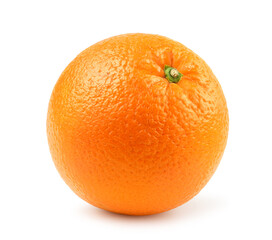 Fresh orange fruit isolated on white.