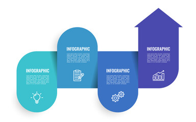 Presentation business infographic template , timeline 4 step