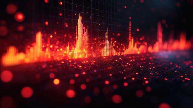 Abstract data visualization illustration