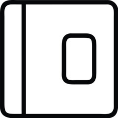 Light Switch Silhouette Icon toggle