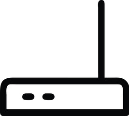 Simple Modem Silhouette router internet