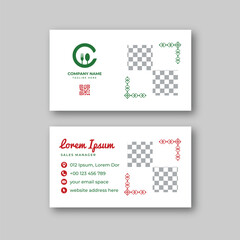 Food business card template