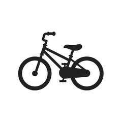 Fototapeta premium Simple silhouette of a bicycle with a white background ideal for design projects and graphics