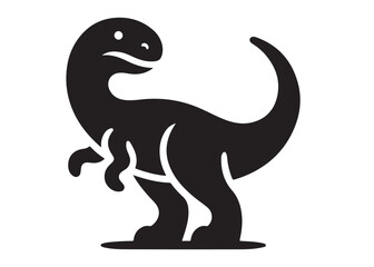 dinosaur logo silhouette vector, dinosaur logo vector silhouette illustration, tyrannosaurus rex silhouette logo vector, powerful predator dinosaur logo silhouette vector on white background.