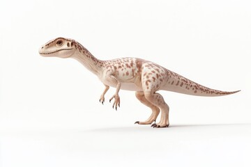 Naklejka premium Realistic dinosaur depiction featuring hypsi in natural setting for educational design