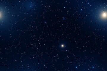 Fototapeta premium Cosmic seamless patterns of glowing stars in night sky for celestial design