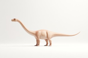 Obraz premium Majestic dinosaur on white background for educational and design use