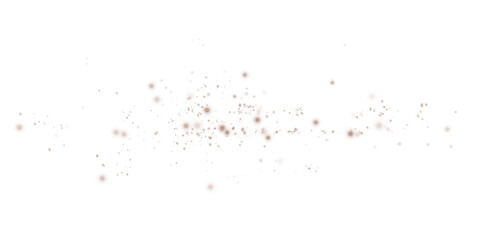 Chocolate Brown Dust Burst with Glowing Light and Magical Flare on Transparent Background for Luxury Celebration and Festive Effects