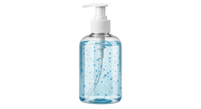 Clear Hand Sanitizer Bottle Pump Dispenser Hygiene