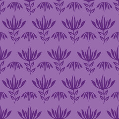 Seamless flowers pattern. Hand draw abstract pattern
