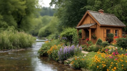 
Enchanted Garden Home
Autumn Riverside Retreat
Floral Haven