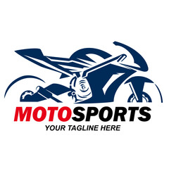 Racing Car Logo Design Vector Illustration with Auto and Speed Symbol