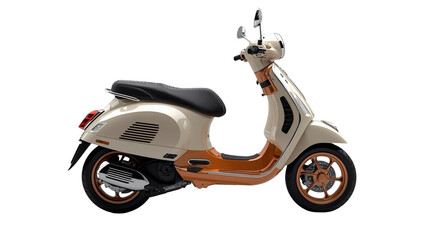 Modern Classic Scooter Design with Beige and Brown Color Combination Transportation