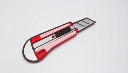 Precision cutting tool with a retractable blade and ergonomic pink handle