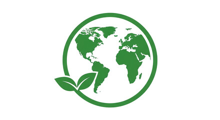 Earth encircled green sprout vibrant future