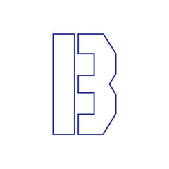 vector font letter b