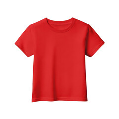 Bright red blank t shirt on black background apparel mockup