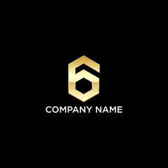 6 logo vector