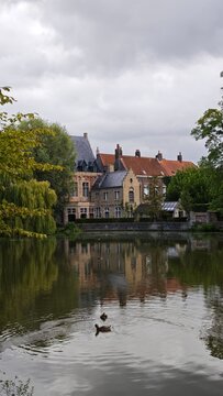 Vertical Travel Photography of Bruges, Belgium &ndash; Medieval Canals, Architecture and Landmarks