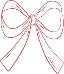 Loose Flowing Ribbon Bow With Tilted Loops