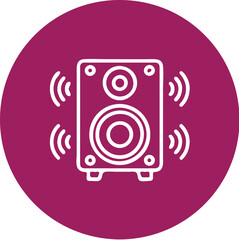 Speaker icon simple icon. Vector ICON all icon Viktor 