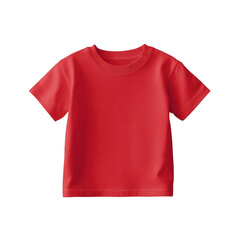 Vibrant red t shirt against black background offering versatile application