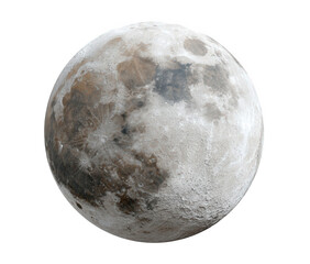Naklejka premium Full Moon High Resolution Image with Detailed Lunar Surface Texture