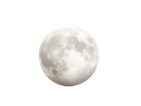Full Moon on a Black Background