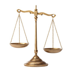 Antique gold scales of justice symbol balance fairness law legal system