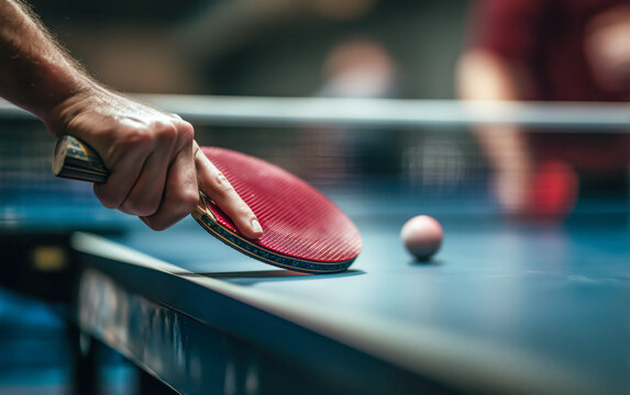 Table tennis conceptual background - Powered by Adobe