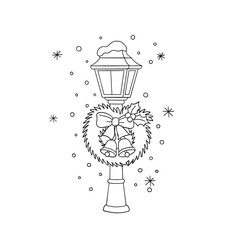 Christmas lamppost