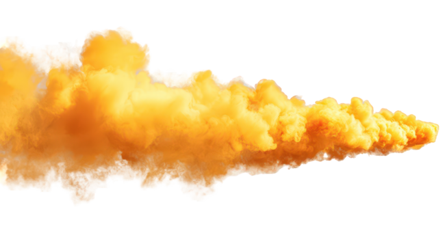 Abstract Yellow and Orange Smoke Cloud Texture
