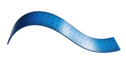 Flexible Blue Curve Ruler Measurement Tool