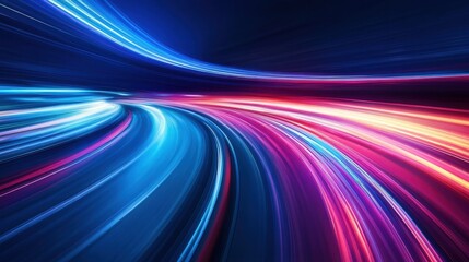 Speed of Light Abstract Motion Blur.