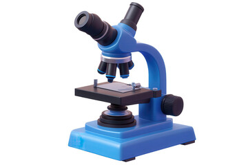 Colorful cartoon-style microscope icon perfect for educational materials, science projects, and digital resources emphasizing laboratory themes and research activities