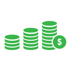 profit, money, finance business icon vector