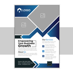Fototapeta premium Modern Corporate Business Flyer Template Design