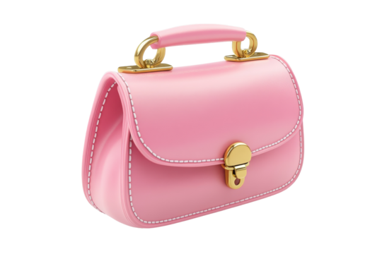 Pink leather coin purse with gold clasp exudes charm and elegance, perfect for stylish storage on any occasion