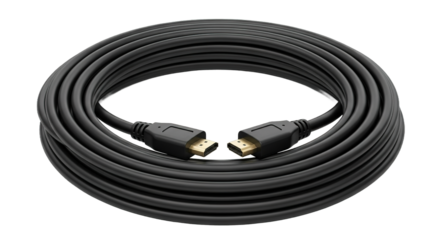 High Definition HDMI Cable Coiled Connection Technology