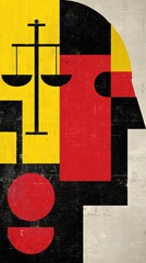 Conceptual image symbolizing self control and emotional balance in life