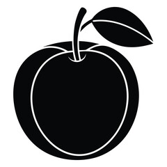 apricot vector icon