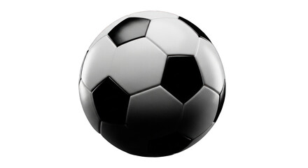 Classic football on a dark background, the essence of the beautiful game shining bright