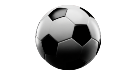 Classic football on a dark background, the essence of the beautiful game shining bright