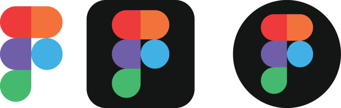 Figma Logo Bundle, Figma App Icon Set Vector, High resolution vector set. New Figma icon 2025 on a transparent background.
