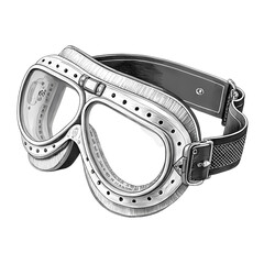 Vintage Aviator Goggles: Retro Eye Protection, Classic Design, Motorcycle Accessories