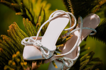 Bride Bridal Wedding Shoes Fancy Ladies Women High Heels Wedge Canvas Boutique Converse