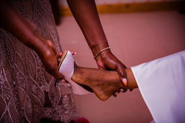 Bride Bridal Wedding Shoes Fancy Ladies Women High Heels Wedge Canvas Boutique Converse