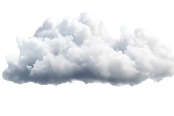 White clouds drift against a transparent background, showcasing their fluffy texture and varied shapes in a serene display of natural beauty